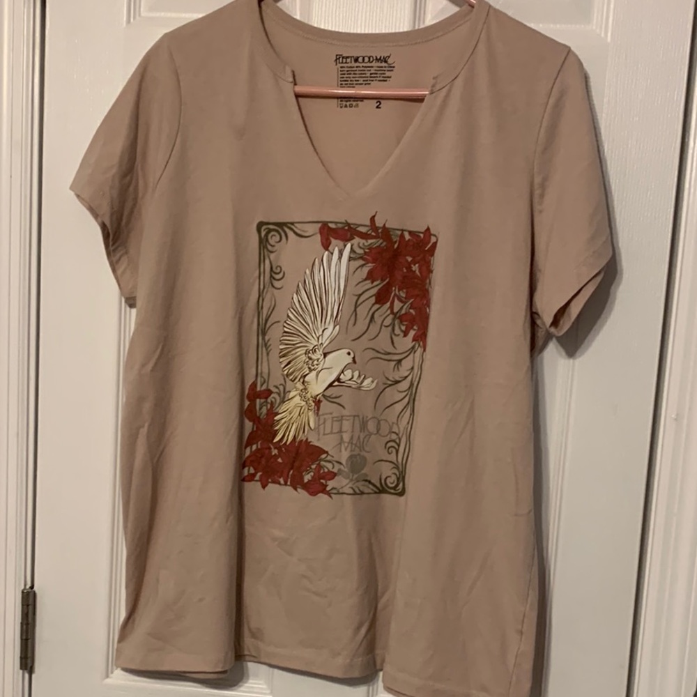 Fleetwood Mac Tan Graphic Short Sleeve Tee